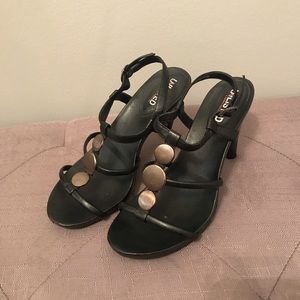 Unlisted Black Heels with silver embellishments.